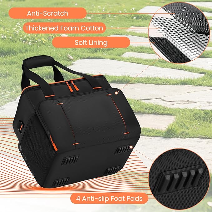 Portable Power Station Carrying Bag Compatible with Jackery Explorer 1000 V2, Portable Carrying Bag with Adjustable Shoulder Strap, Travel Carrying Case for Camping Essentials