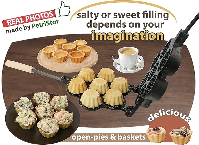 Mini Muffins Open Pies Cookie Maker Non-stick coating granite stone Cookies Pastry