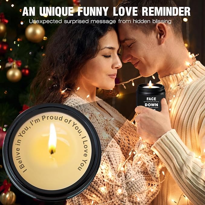 Romantic Valentines Day Gifts for Wife,Her,Him,Girlfriend,Couple,Candle for Her,Funny Anniversary Birthday Gift for Her,Sexy Date Night Gift Idea for Her Wife,Funny Wife Candle for Mothers Day