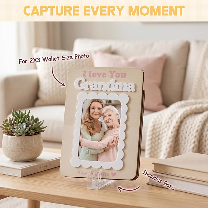 Grandma Gifts, Birthday Gifts for Grandma, Grandmother Gift from Granddaughter Grandson for Mothers Day Christmas