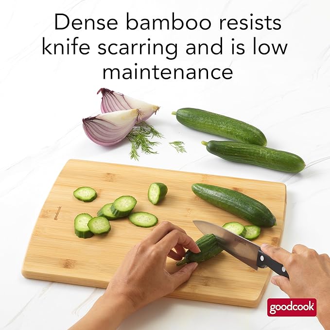 GoodCook Everyday Cutting Board, 12" x 16" Bamboo