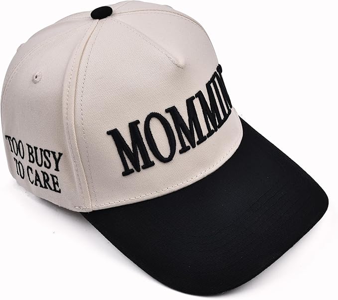 Womens Trucker Hat - with Mommin Embroidery Ponytail Fit - Mothers Day Great Gifts for Mom Wife Stepmom