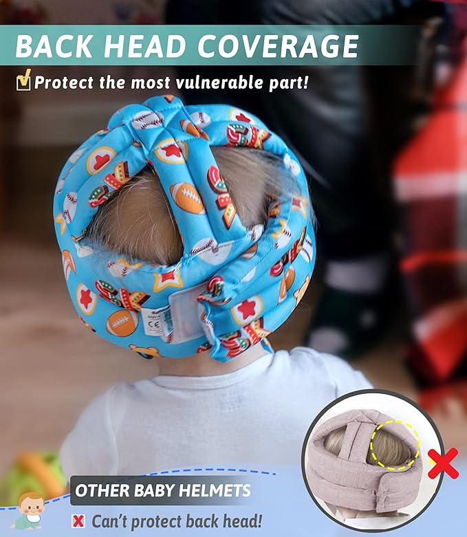 Simply Kids Baby Helmet for Crawling Walking I Baby Head Protector No Bumps and Soft Cushion Infant Baby Safety Headguard for Learning to Walk I Toddler Helmets 1-2 Years Old, 6-12 Months (Pink Fox)