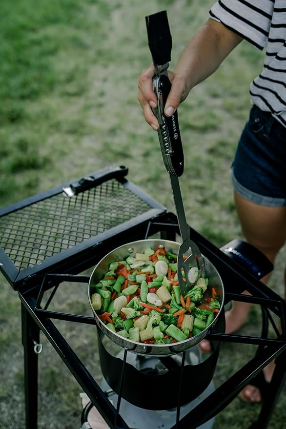 Stansport Stainless Steel Camping Cookware Set – Durable Nesting Mess Kit for Backpacking, Hiking & Outdoor Cooking – Compact Portable Pot & Pan with Carry Bag – Multiple Sizes for Family to Solo Use