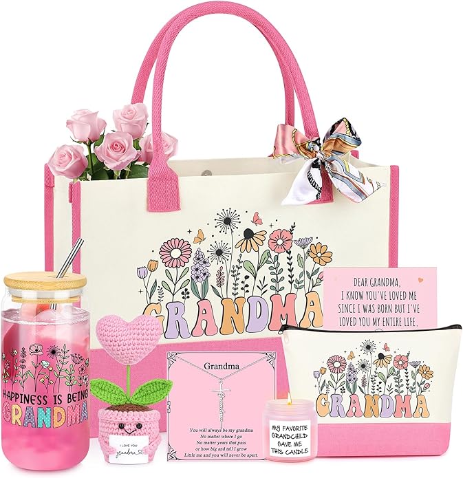 Gifts for Women Basket Set of 6, Mothers Day Birthday Gifts for Mom Grandma Sister Daughter