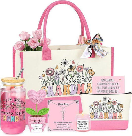 Gifts for Women Basket Set of 6, Mothers Day Birthday Gifts for Mom Grandma Sister Daughter
