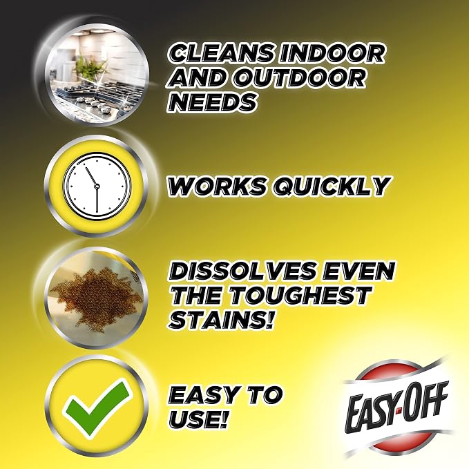 Easy Off Heavy Duty Degreaser Cleaner Spray, 32 Ounce (Pack of 2)
