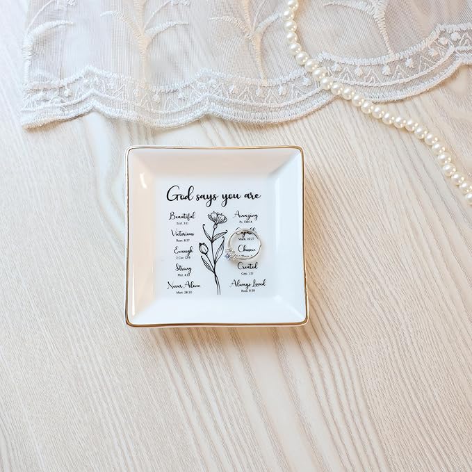 HOME SMILE Christian Gifts for Women Christmas Birthday,Inspirational Gifts for Friends, Religious Spiritual Gifts for Mom Girl Female Coworker Sister Christian