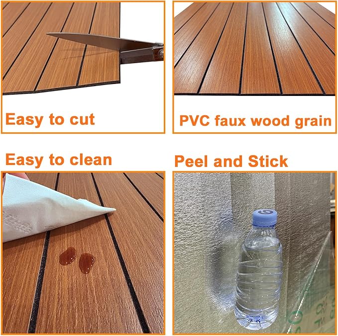 YLL YLL PVC Slat Wall Panel Peel and Stick 236"x 15.7" Faux Walnut Wood Grain Slat Panel Self-Adhesive Wallpaper Soundproof 3D Wall Panels