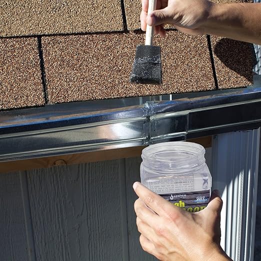 Sashco - 14004-2 Through The Roof Sealant, 1 Gallon Container, Clear (Pack of 2)