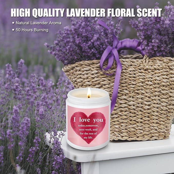 I Love You Gift for Her, Mothers Day Candle for Wife,Mom, Romantic Gift for Her Girlfriend Fiance Bride Birthday Anniversary,Wedding Present for Women,Date Night,Funny Wife Candle for Mothers Day