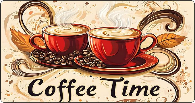 Coffee Mat 17"x32" - Extra Large Absorbent Non Slip Dish Drying Mat,Coffee Bar Accessories,Kitchen Counter Protector for Coffeemaker, Sink, Dining Decor