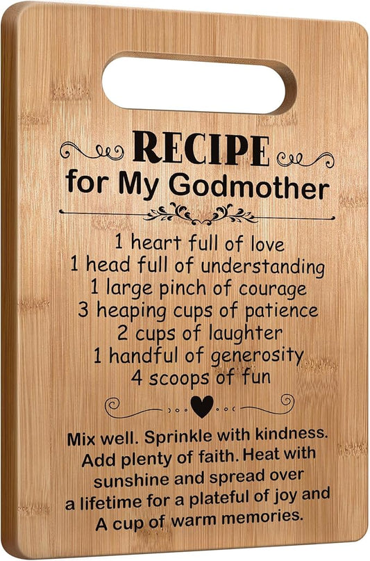 First Communion Gifts, Popular Mothers Day Gifts for Godmother, Godmother Cutting Board, Cute Godmother Gifts from Godchild, Godmom Gift for Mother's Day, Birthday