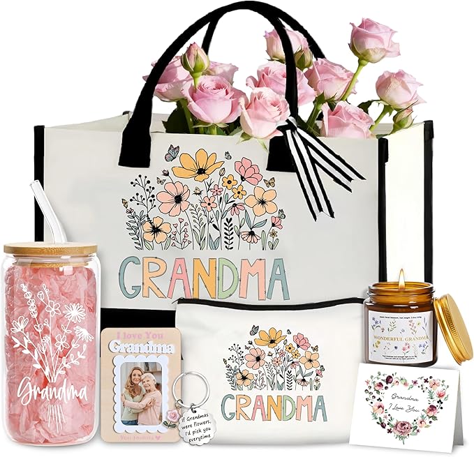 Grandma Gifts, Birthday Gifts for Grandma, Grandmother Gift from Granddaughter Grandson for Mothers Day Christmas