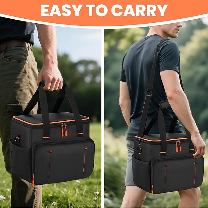 Portable Power Station Carrying Bag Compatible with Jackery Explorer 1000 V2, Portable Carrying Bag with Adjustable Shoulder Strap, Travel Carrying Case for Camping Essentials