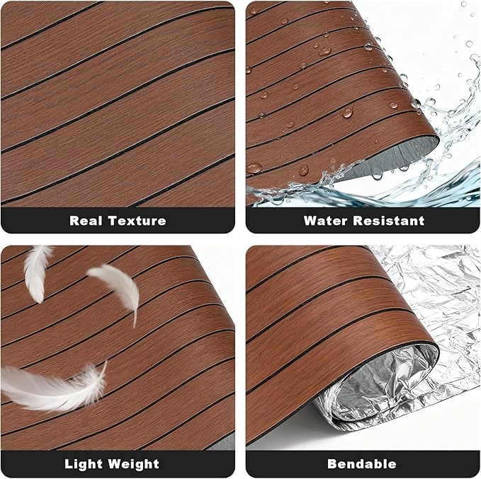 3D Wall Panels Peel and Stick – 15.74"x118" PVC Faux Wood Grain Texture, Self Adhesive Waterproof Wall Covering, DIY Accent Wall, Sofa Background Backsplash & Modern Home Decor, Covers 12.9 sq.ft