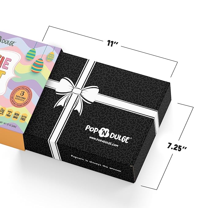 Easter Basket Stuffers Movie Night Popcorn Gift Set, Gourmet Popcorn Seasoning Variety Pack and Kernels, 3 Color Kernels and 5 Flavorings, Non-GMO, Gluten Free, Family Easter Gifts For Teens, Kids, Adults, 10 Pack