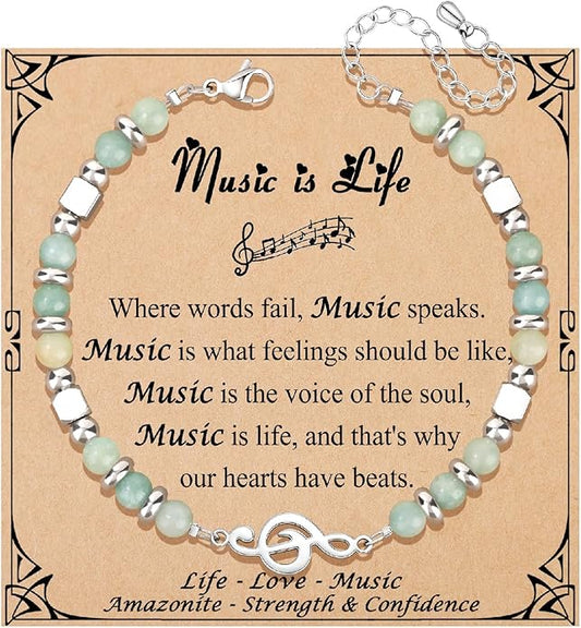 JoycuFF 𝗚𝗶𝗳𝘁𝘀 𝗳𝗼𝗿 𝗪𝗼𝗺𝗲𝗻 𝗠𝗼𝗼𝗻𝘀𝘁𝗼𝗻𝗲 𝗕𝗿𝗮𝗰𝗲𝗹𝗲𝘁 Amazonite Colorful Imperial Jasper Stainless Steel Beads Bracelets, Mothers Day Birthday Christmas Valentines Graduation Gifts