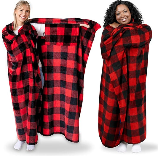 Super Blanky Wearable Blankets for Women, Adult Wearable Blanket Men, Mother's Day Gifts for Her, Wife Birthday Gift Ideas