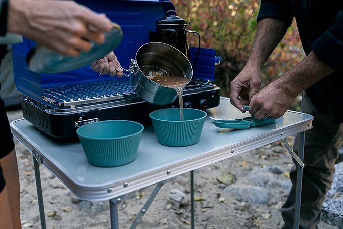 Stansport Stainless Steel Camping Cookware Set – Durable Nesting Mess Kit for Backpacking, Hiking & Outdoor Cooking – Compact Portable Pot & Pan with Carry Bag – Multiple Sizes for Family to Solo Use