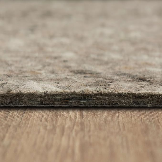 Mohawk Home Non Slip Rug Pad 7' 8" x 10' 4" - 1/2" Thick Felt + Latex Rubber Gripper - Dual Surface Cushion for Hardwood, Carpet, Tile Floors, Made in USA
