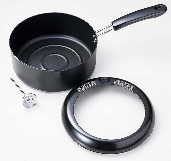 pa-ru金属 One Hand tempura Chicken Pot 20 cm Thermometer with IH corresponding Iron Fryer Fry Cook HB – 1372