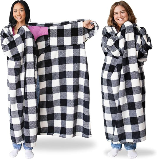 Super Blanky Wearable Blankets for Women, Adult Wearable Blanket Men, Mother's Day Gifts for Her, Wife Birthday Gift Ideas