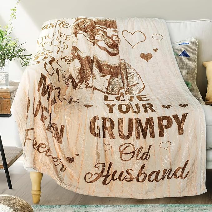 CENSIHER Gift for Wife from Husband to My Wife Blanket Wedding Anniversary Romantic Gifts for Women Birthday Christmas Valentine's Mother's Day Healing Thoughts Blanket Presents for Her