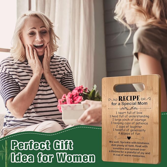 Mom Gifts from Daughter Son Mothers Day, Mother Cutting Board Gift, Cute Mom Gifts from Daughter Son, Birthday Gifts for Mom, Mom Gift for Valentines Day