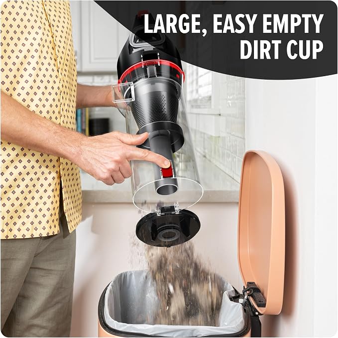 Dirt Devil Multi-Surface Extended Reach+ Upright Bagless Vacuum Cleaner | Ideal for Carpet and Hard Floor, Powerful, Lightweight, Corded Vacuum Cleaners for Home Use