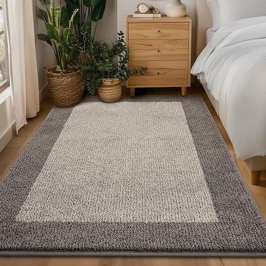 Washable Area Rug 34" x 60", Non Slip Kitchen Rug for Floor, Absorbent Entrance Runner Rug for Bedroom, Living Room, (Roll Packing)