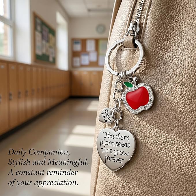 Personalized Teacher Appreciation Gifts for Women/Men, Custom Keychain for Teacher, End of Year Teacher Gifts, Teacher Retirement Gifts 2026