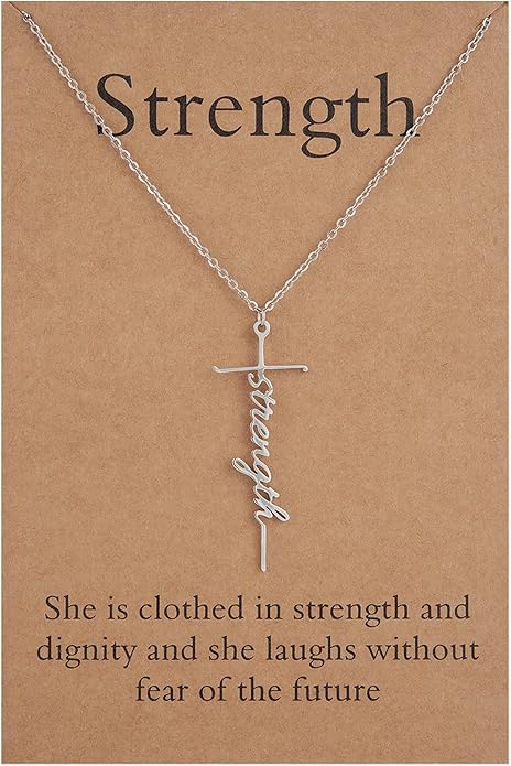Lcherry Faith Cross Pendant Necklace for Women Religious Christian Jewelry Mother's Day Gifts for Women