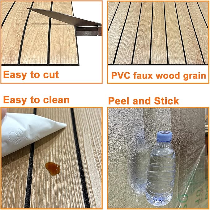 YLL YLL PVC Slat Wall Panel Peel and Stick 236"x 15.7" Faux Oak Grain Wood Slat Panel Self-Adhesive Wallpaper Soundproof 3D Wall Panels