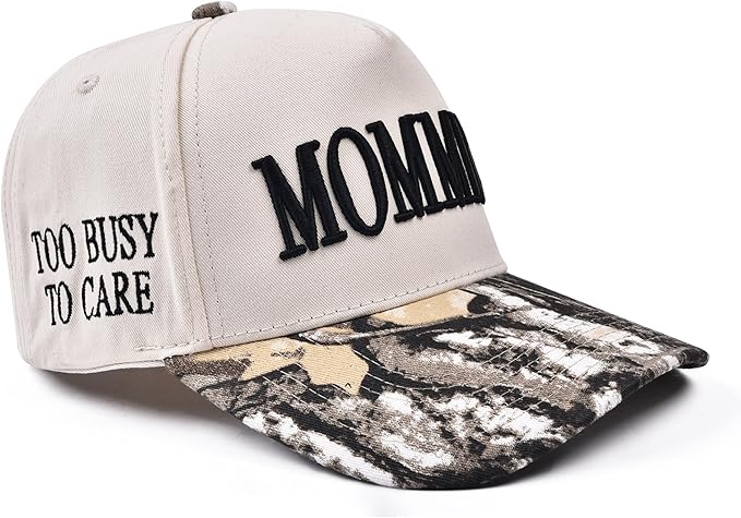 Womens Trucker Hat - with Mommin Embroidery Ponytail Fit - Mothers Day Great Gifts for Mom Wife Stepmom