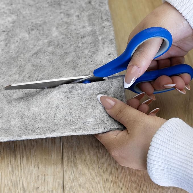 RUGPADUSA - Dual Surface - 5'x7' - 1/8" Thick - Felt + Rubber - Non-Slip Backing Rug Pad - Adds Low-Profile Comfort and Protection
