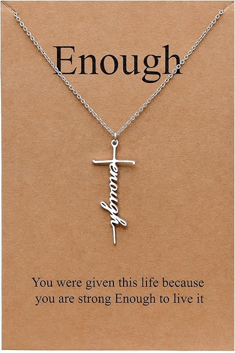 Lcherry Faith Cross Pendant Necklace for Women Religious Christian Jewelry Mother's Day Gifts for Women