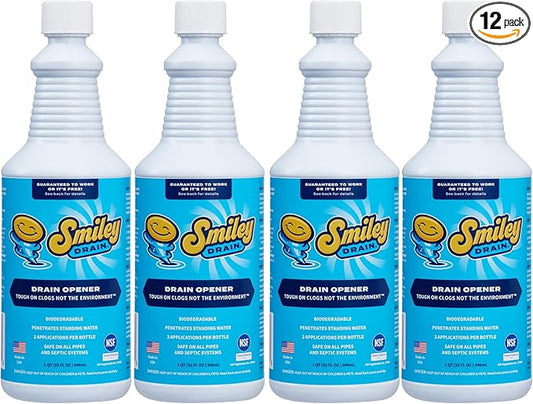 Heavy-Duty Drain Opener & Maintainer (4-Pack) – Eco-Friendly, Biodegradable, and Odorless | Prevents & Clears Clogs in Drains, Sinks, and Showers