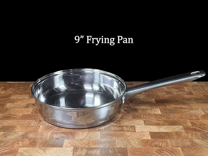 Concord Cookware 7-Piece Stainless Steel Cookware Set, includes Pots and Pans