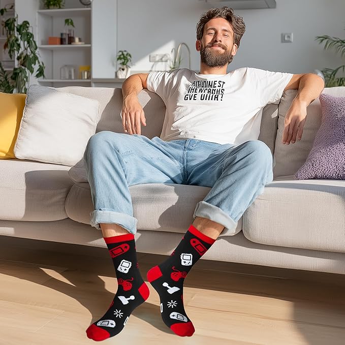 Kelool Do Not Disturb I'm Gaming Socks,Men Gifts for Men Teen Boys Dad Son Kid St Patricks Day Father Mothers Day Socks Gifts