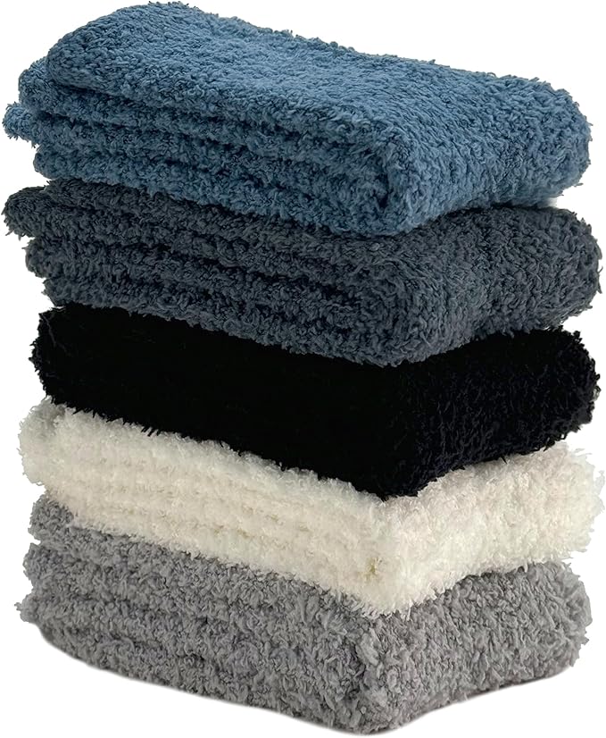 TEHOOK Warm & Cozy Gifts for Women, Fluffy Fuzzy Plush Sleeping Slipper Socks - Soft Warm Fabric