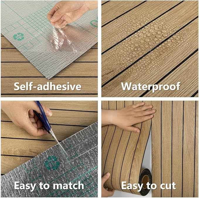 Abyssaly 3D Peel and Stick Wood Wall Panels, 15.7" x 236" Thickened PVC Self-Adhesive Wall Paneling, Soundproof Waterproof Brown Wood Slat Wallpaper for Living Room Bedroom Kitchen Accent Walls