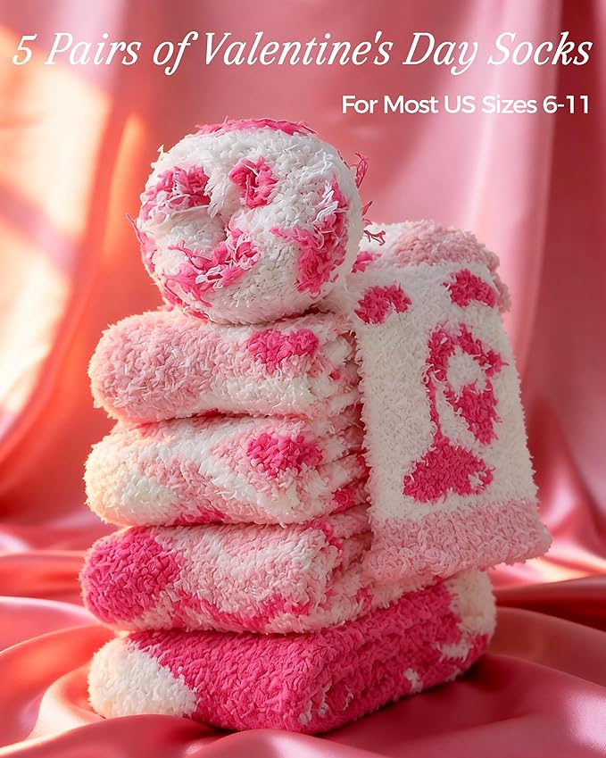 TEHOOK Warm & Cozy Gifts for Women, Fluffy Fuzzy Plush Sleeping Slipper Socks - Soft Warm Fabric