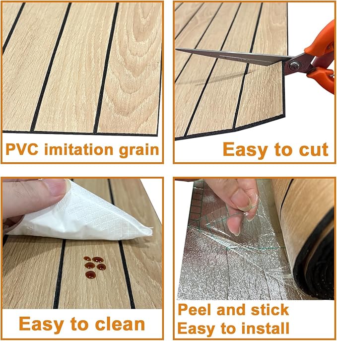 Yutianli PVC Slat Wall Panel Peel and Stick 236"x 15.7" Faux Wood Slat Panel Artificial Oak Wood Grain Self-Adhesive Soundproof 3D Wall Panel for Walls and Ceilings