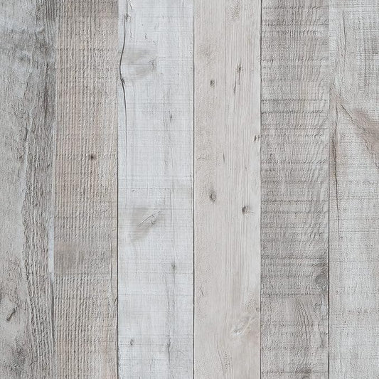 WENMER Gray Vintage Wood Wallpaper, 17.71'' x 472'' Peel and Stick, Shiplap, Self-Adhesive, Waterproof, 58.21 sq.ft. Coverage