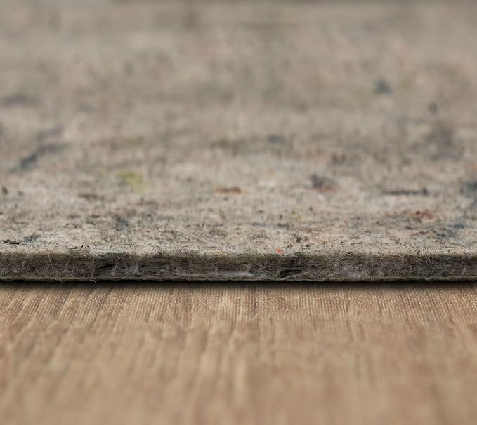 Mohawk Home Non Slip Rug Pad 11' 1" x 15' 8"- 1/4" Thick Felt + Latex Rubber Gripper - Dual Surface Cushion for Hardwood, Carpet, Tile Floors, Made in USA