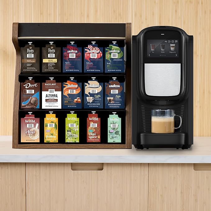 Flavia Creation 300 Brewer, Makes Coffee, Lattes, Tea, and other Hot or Cold Beverages with Single-Serve Freshpacks, Multiple Brew Sizes