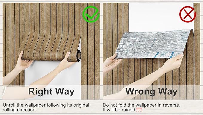 Brown Wood Panels for Wall 3D Wood Slat Wall Panel Acoustic Faux Wooden Slat Wallpaper Self Adhesive Herringbone Shiplap Peel and Stick Wallpaper for Bedroom Living Room Entrance Hall Decor