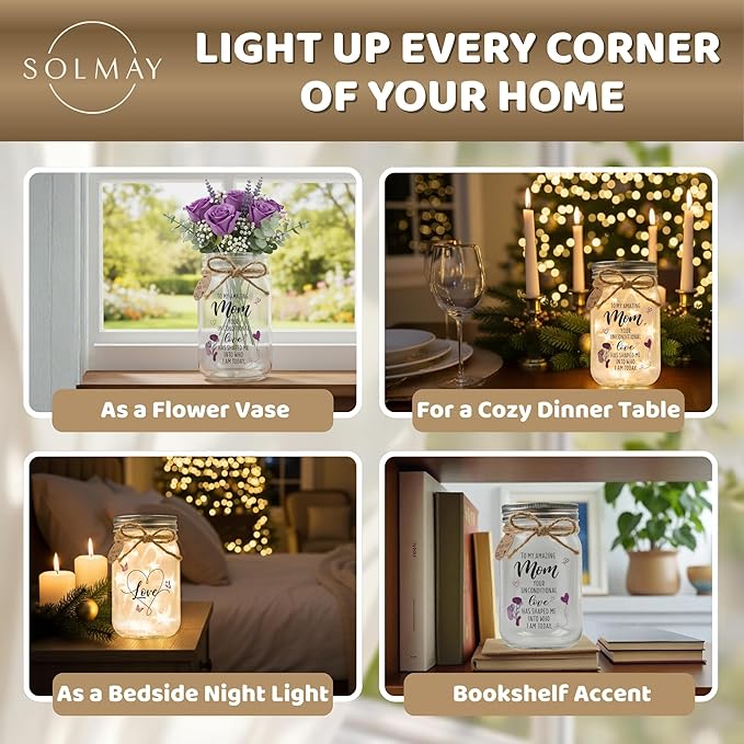SOLMAY Mom Gifts from Daughter or Son – “To My Mom” Sentimental Keepsake, Birthday Gifts for Mom, Mothers Day Gift Ideas for Mother, Meaningful Present for Women, Mothers Day Gift For Mom