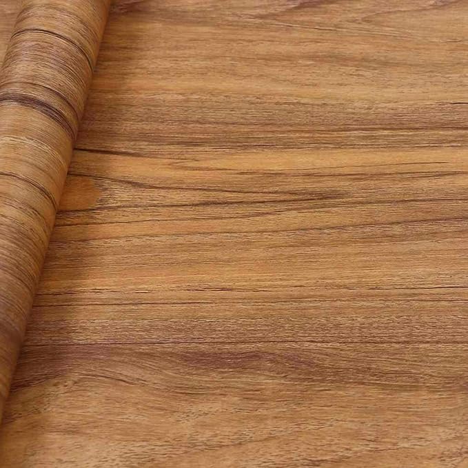 COSNIGHT Wood Grain Contact Paper Peel and Stick Wallpaper Self Adhesive Wall Paper for Countertop Drawer Shelf Liner Cabinet Easy to Clean 15.7In x 118In